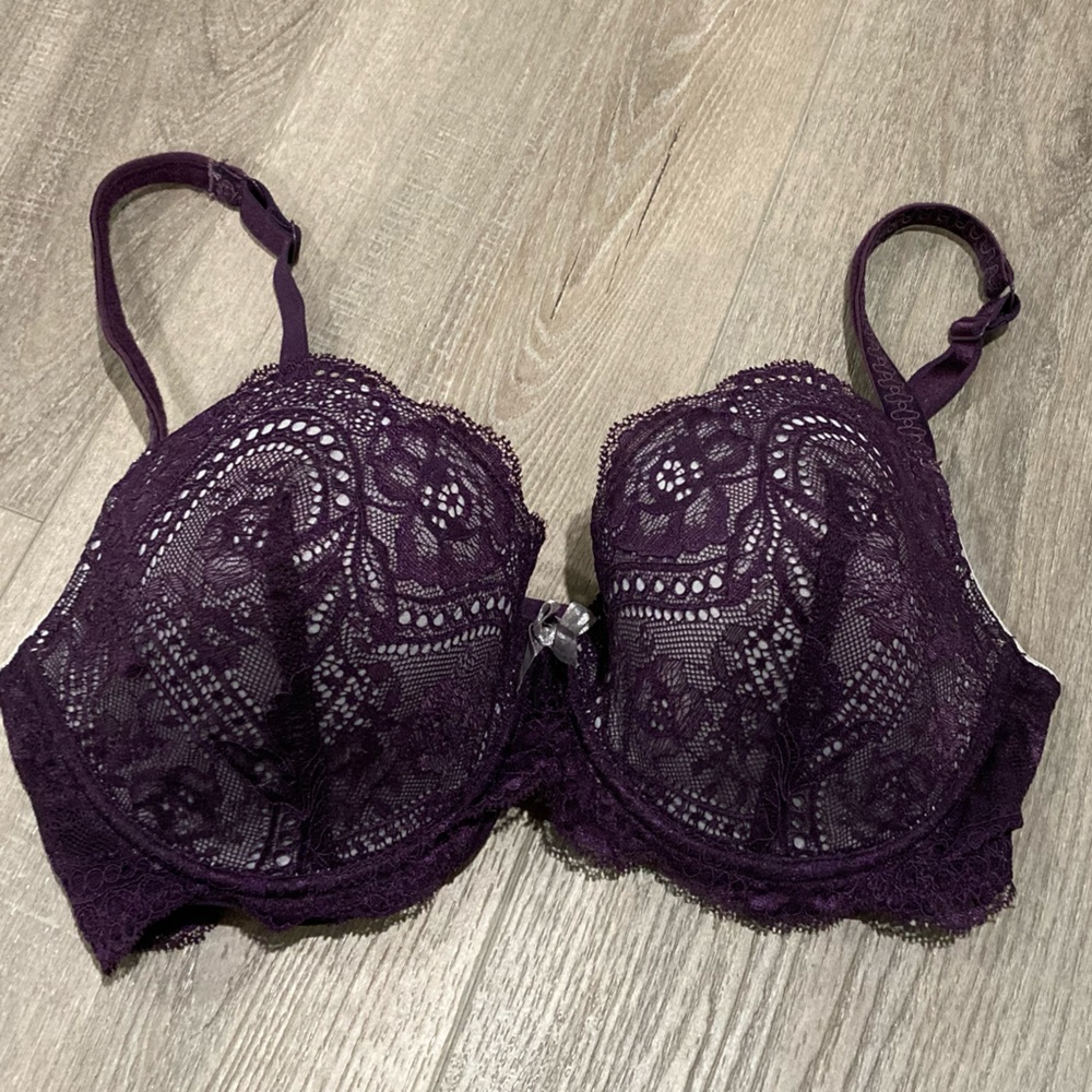 Le Mystere plum memory foam bra
